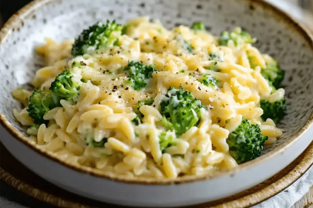Broccoli Cheese Orzo