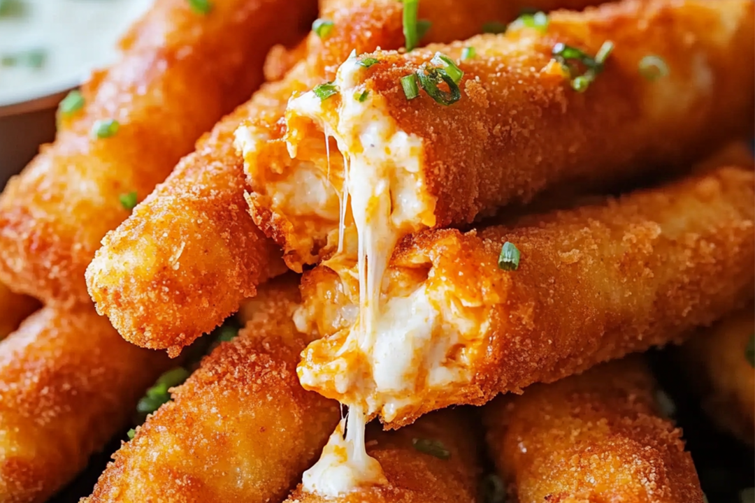 Buffalo Chicken Mozzarella Sticks