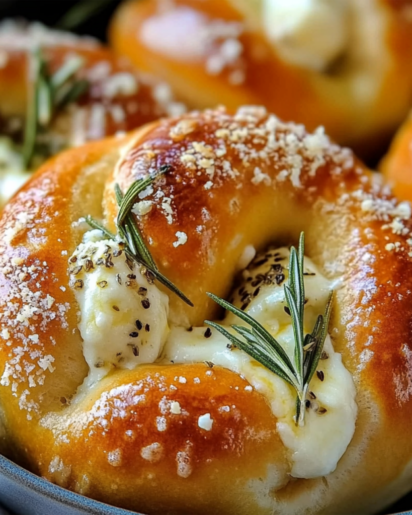 Mozzarella Stuffed Pretzels