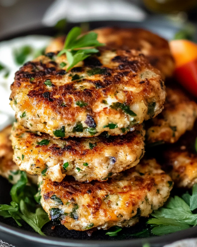 Mediterranean Chicken Patties