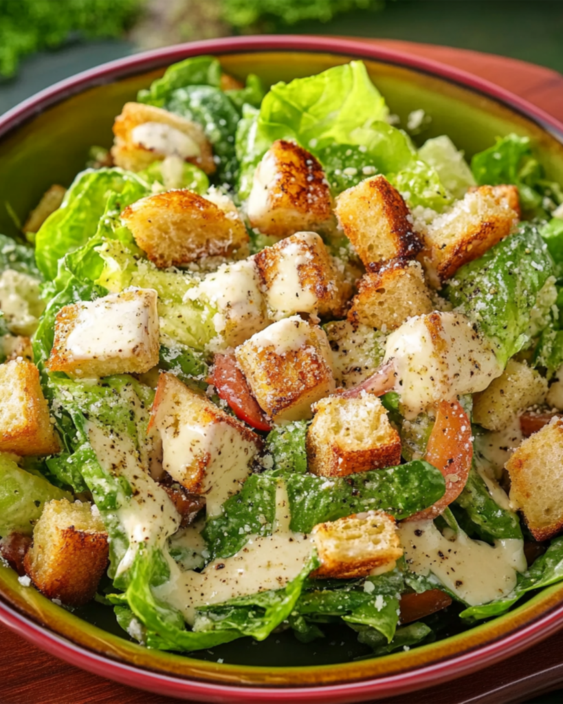 Caesar Salad with Dressing