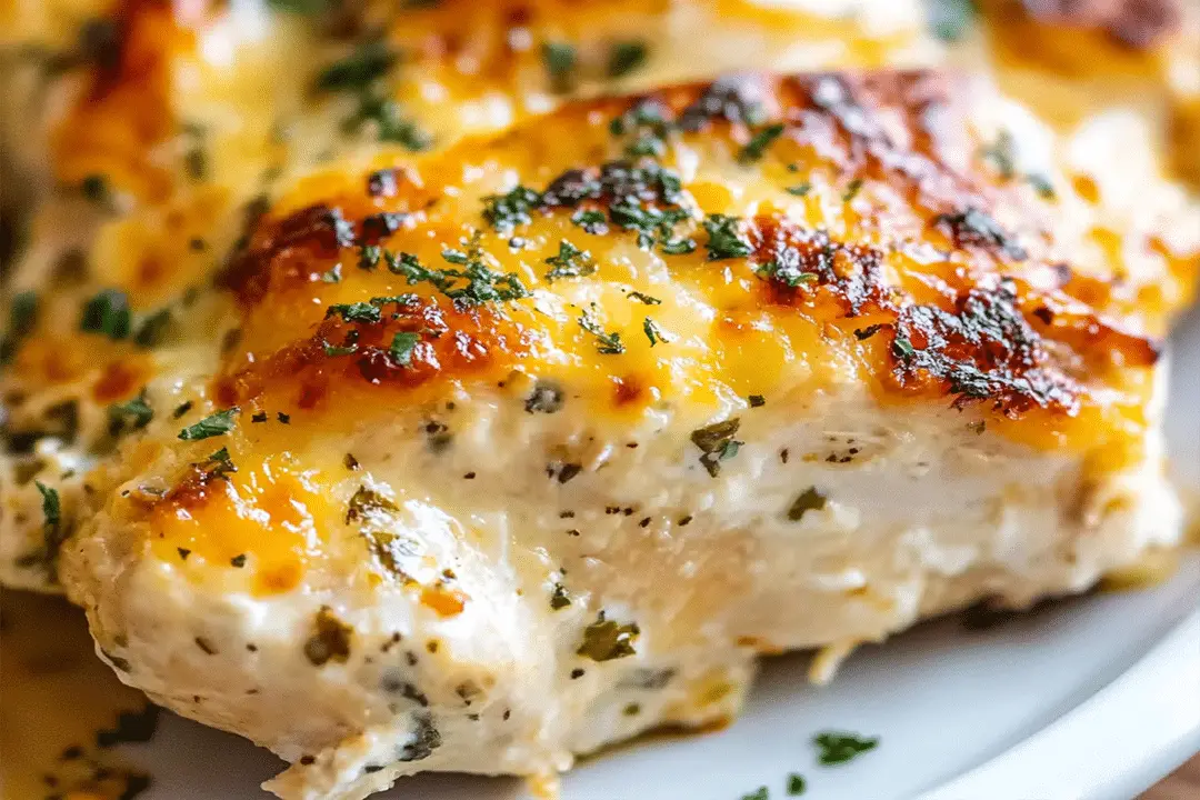 Smothered Cheesy Sour Cream Chicken