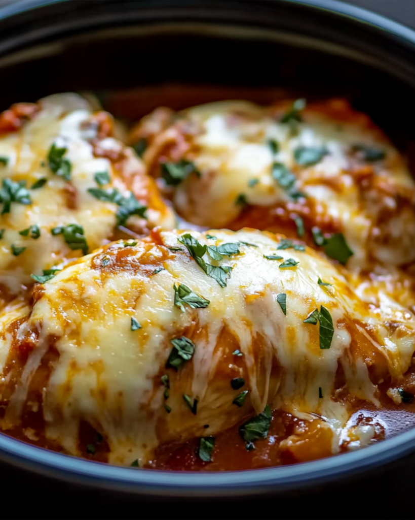 Slow Cooker Mozzarella Chicken