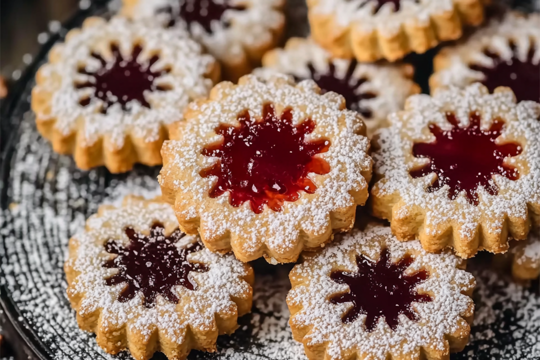 Hazelnut Linzer Cookies