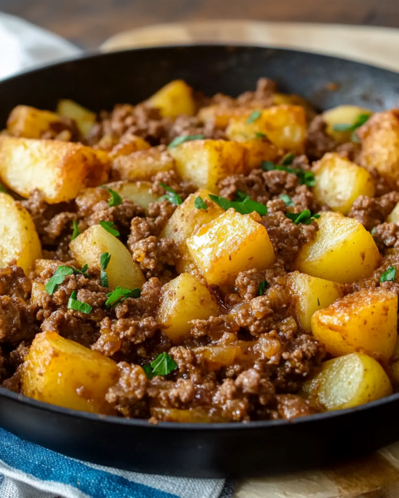 Ground Meat and Potato Skillet