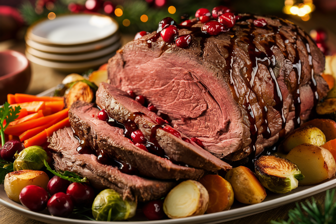 Cranberry Balsamic Roast Beef