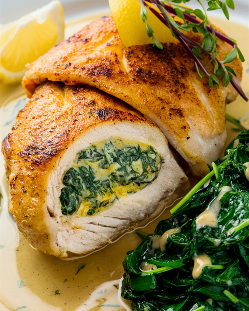 Stuffed Chicken with Spinach