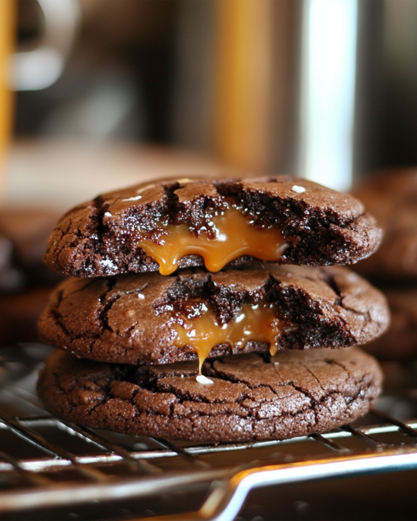 Chocolate Caramel Cookies