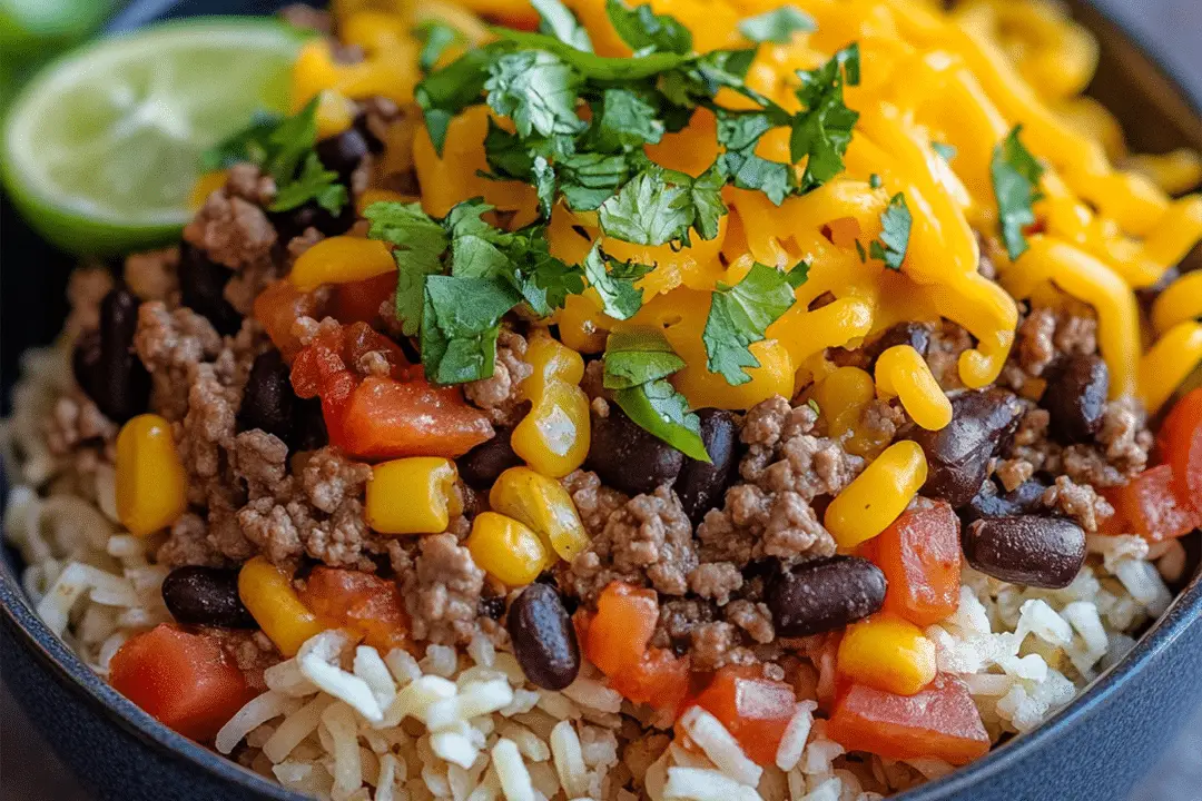 Ground Beef Burrito Bowl