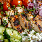 Greek Chicken Cottage Cheese Bowl
