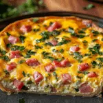 Crustless Cottage Cheese Breakfast Quiche