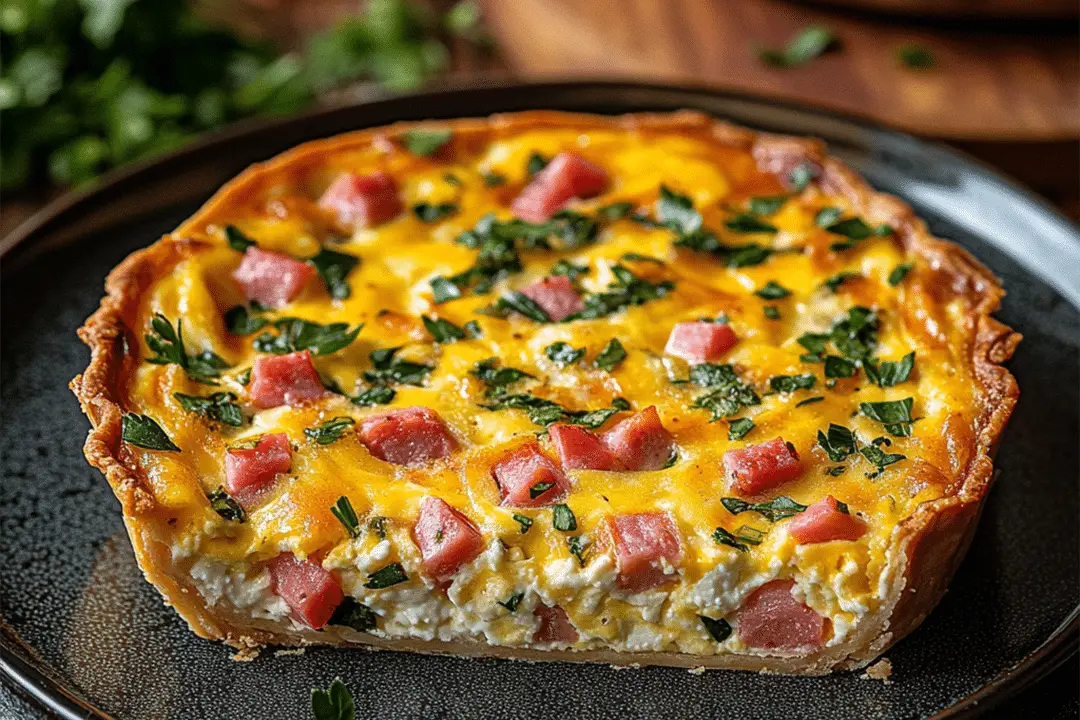 Crustless Cottage Cheese Breakfast Quiche