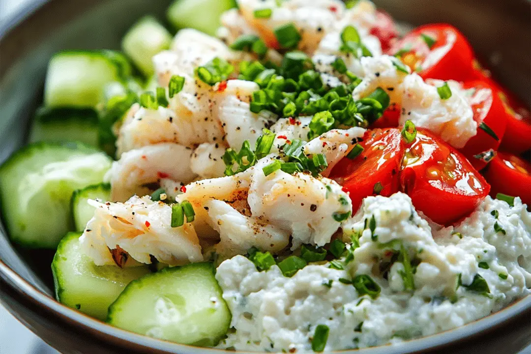 Crab Cottage Cheese Bowl