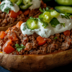 Taco Stuffed Sweet Potatoes