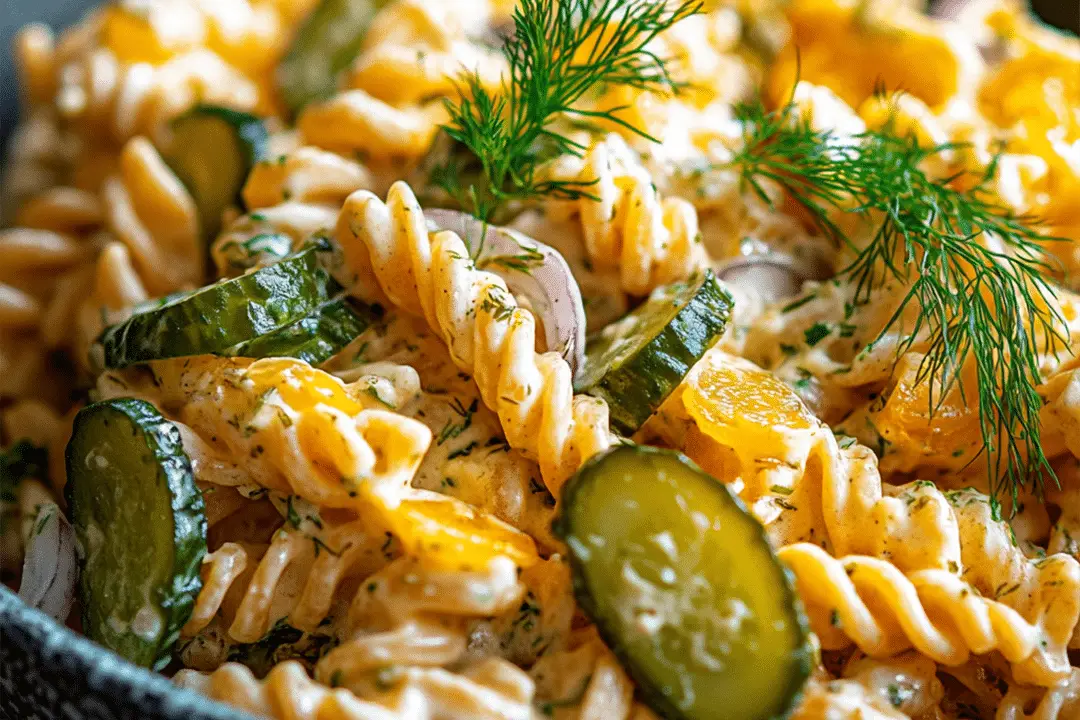Dill Pickle Pasta Salad