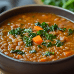 Lentil Soup with Paprika & Kale