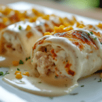 Cheesy Garlic Chicken Wraps