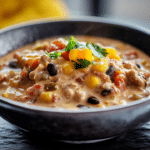 High Protein Creamy Taco Soup