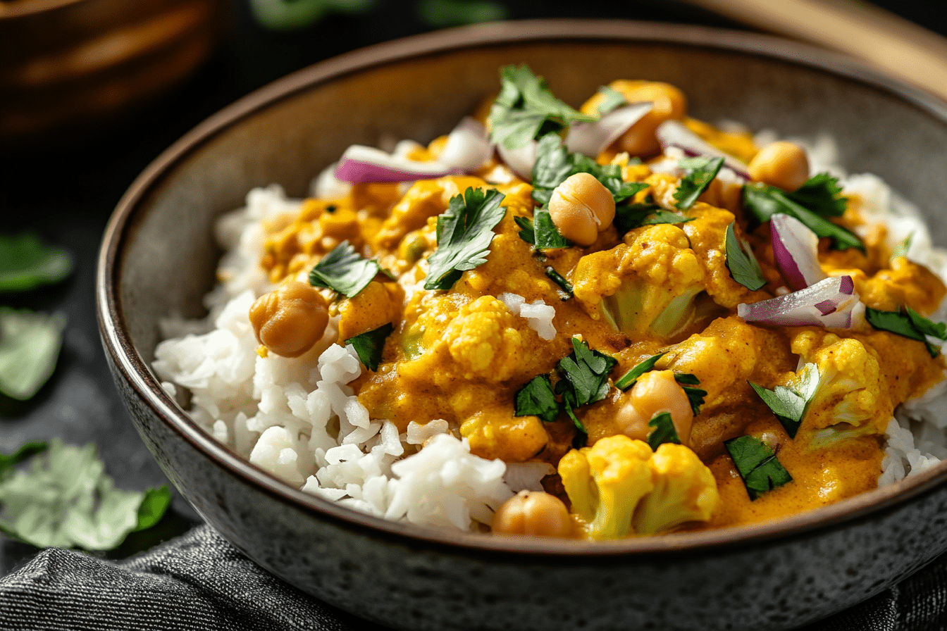 Cauliflower Curry with Chickpeas