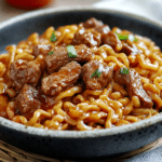 Jjapaguri with Beef & Veggies