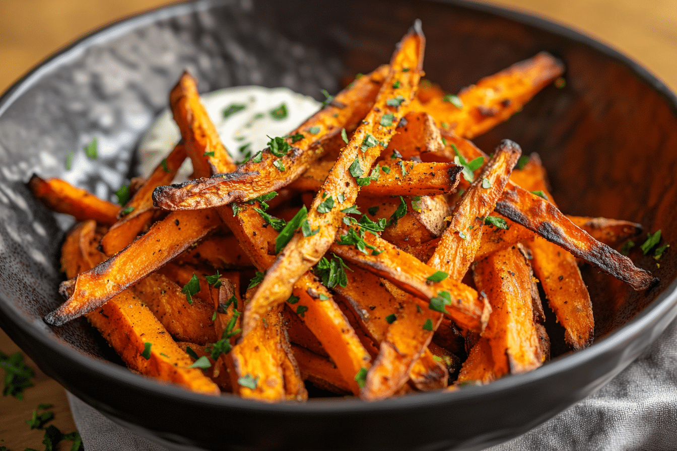 Baked Sweet Potato Fries with Turmeric
