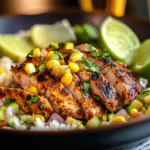 Corn Chicken Rice Bowl