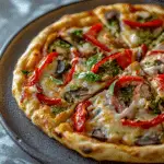 Cloud Bread Pizza with Pesto