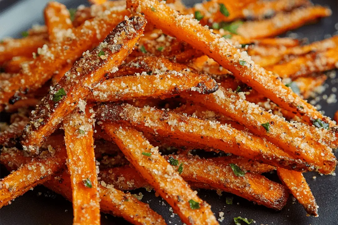 Garlic Parmesan Air Fryer Carrot Fries