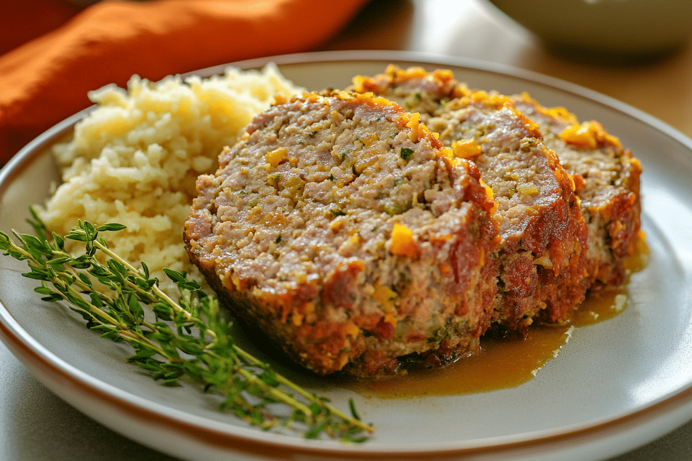 Turkey Meatloaf with Sweet Potato Glaze