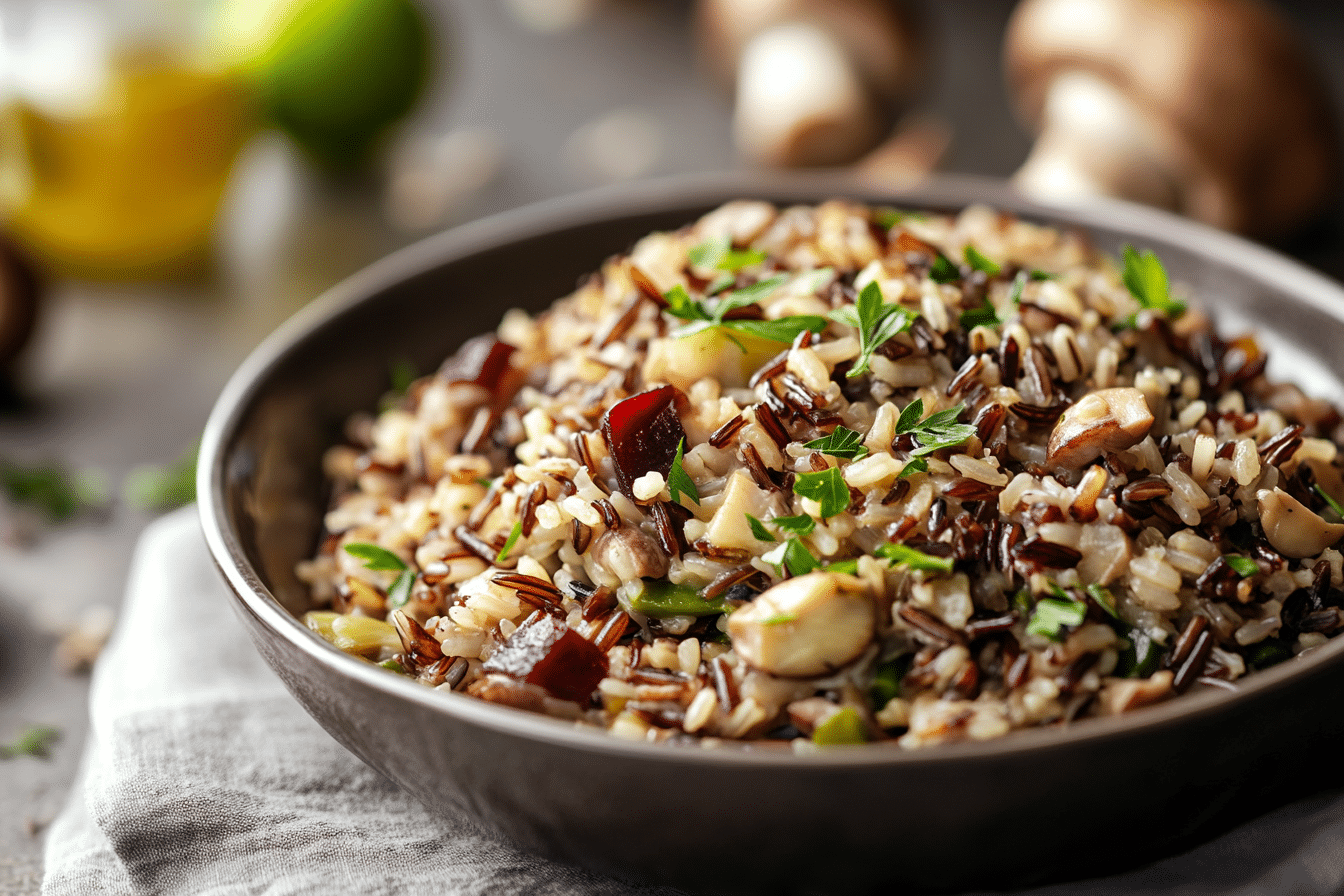 Mushroom Wild Rice Pilaf