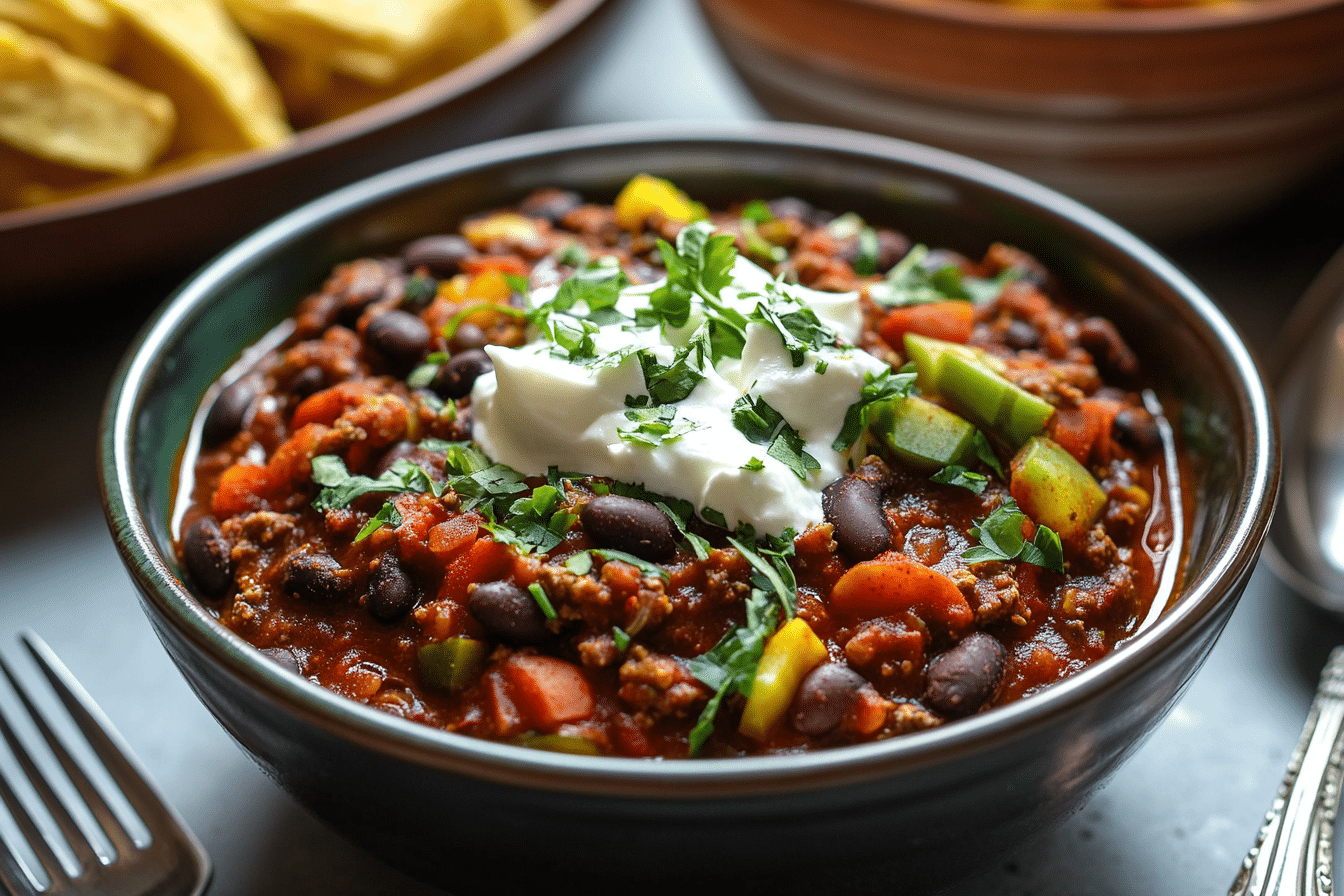 Vegetarian Chili with Black Beans