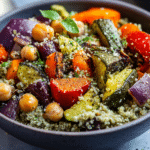 Quinoa Bowl with Roasted Veggies & Chickpeas
