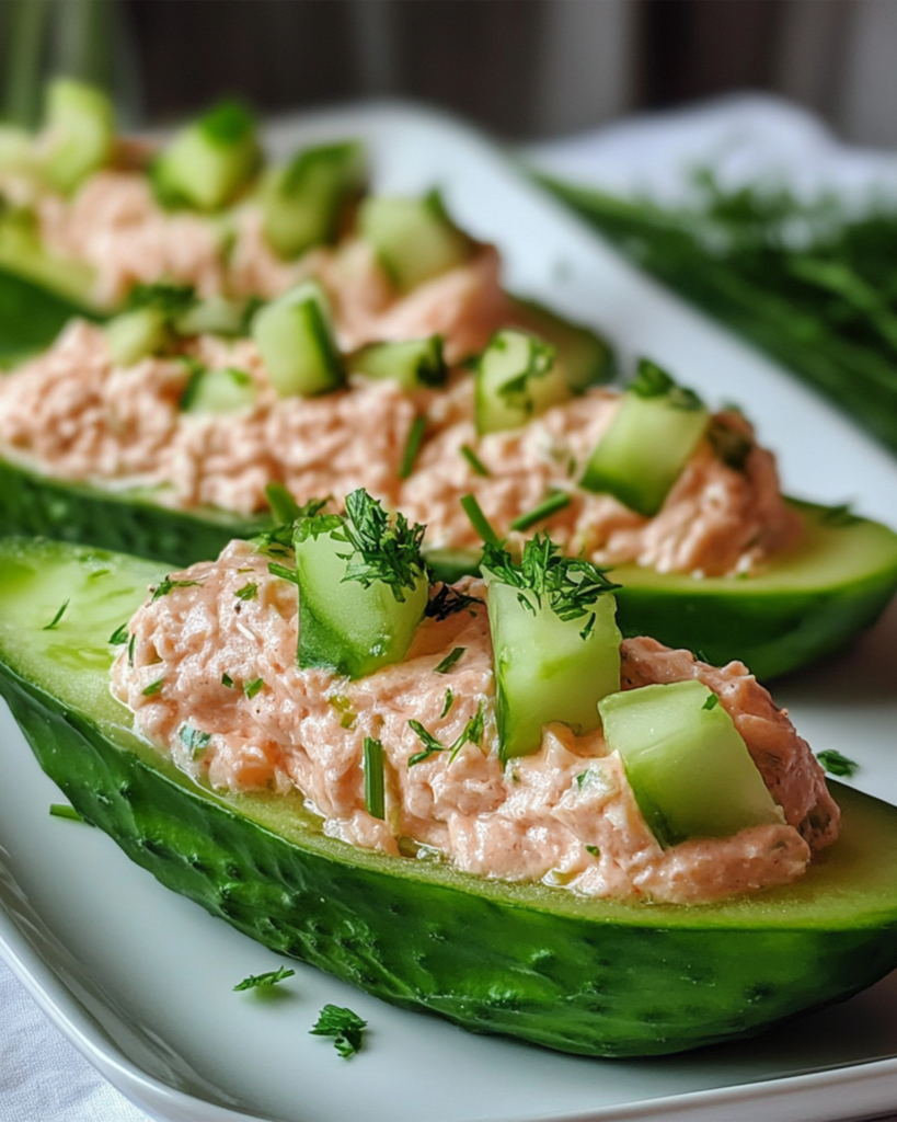 Tuna Cucumber Boats