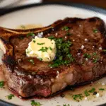 Air Fryer T-Bone Steak with Garlic Butter