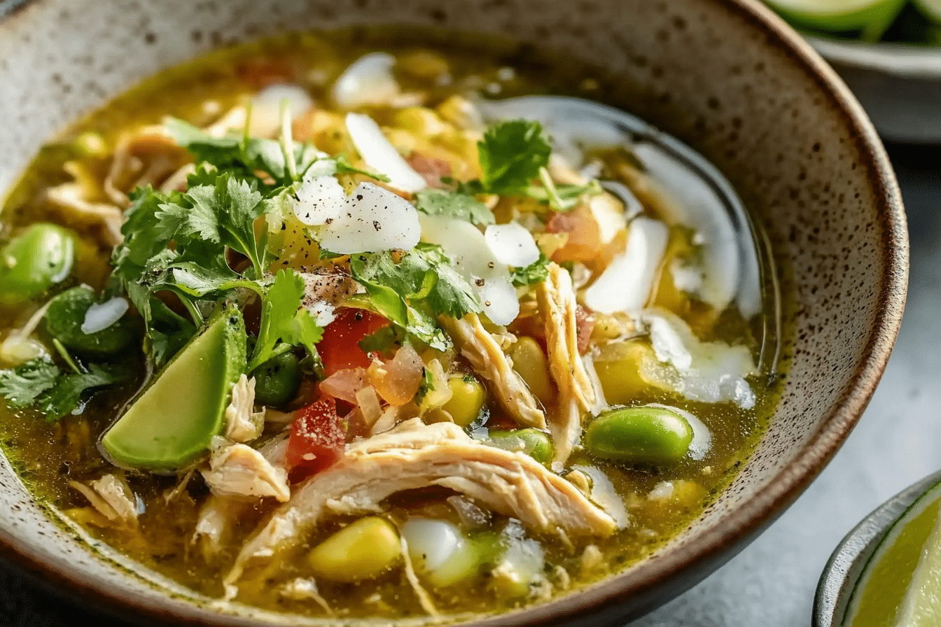 Green Chile Chicken Pozole