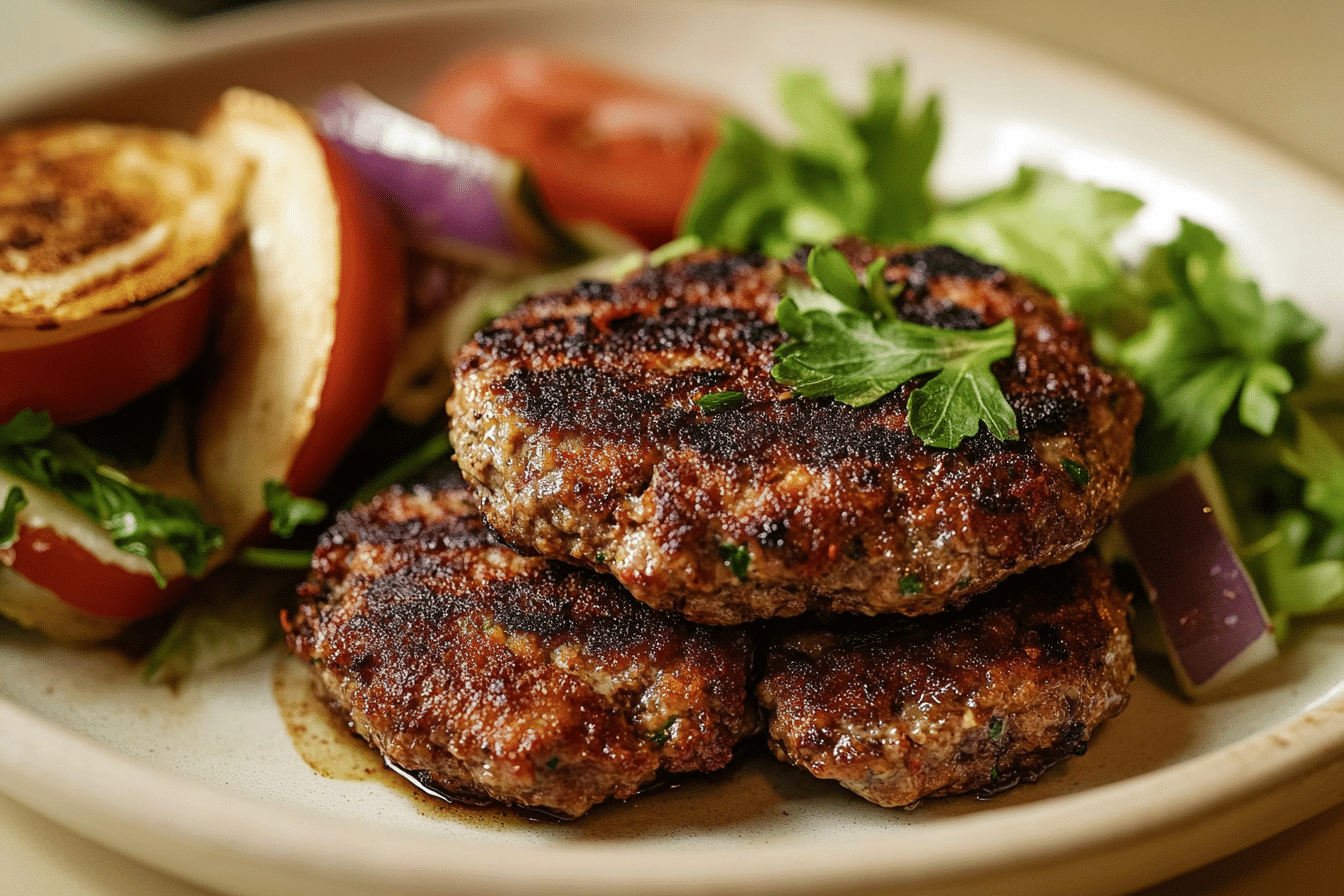 Traditional Greek Burger Patty