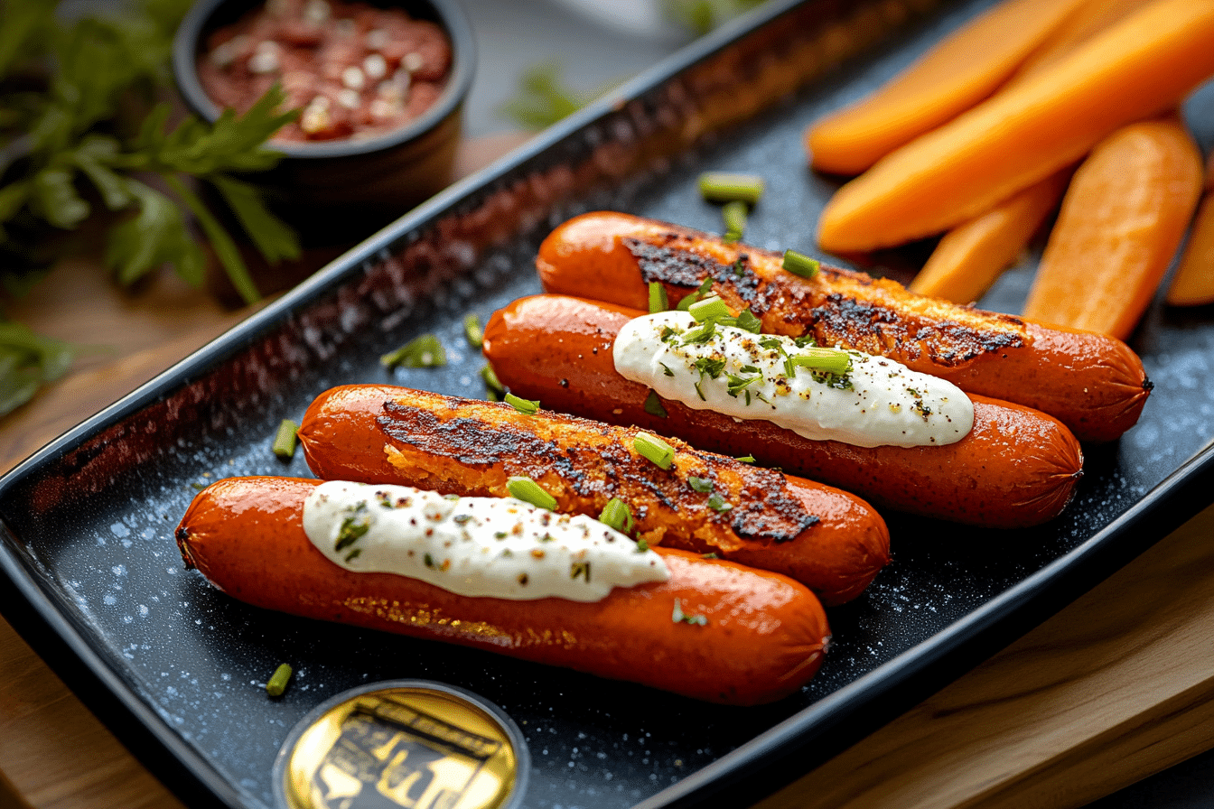 Bonfire Night Carrot Hot Dogs