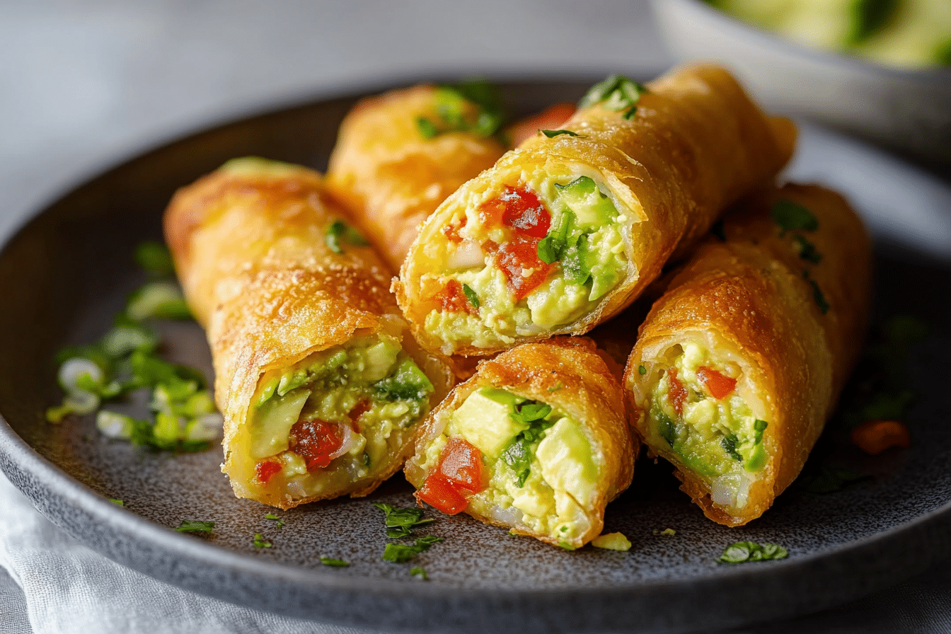 Easy Avocado Egg Rolls