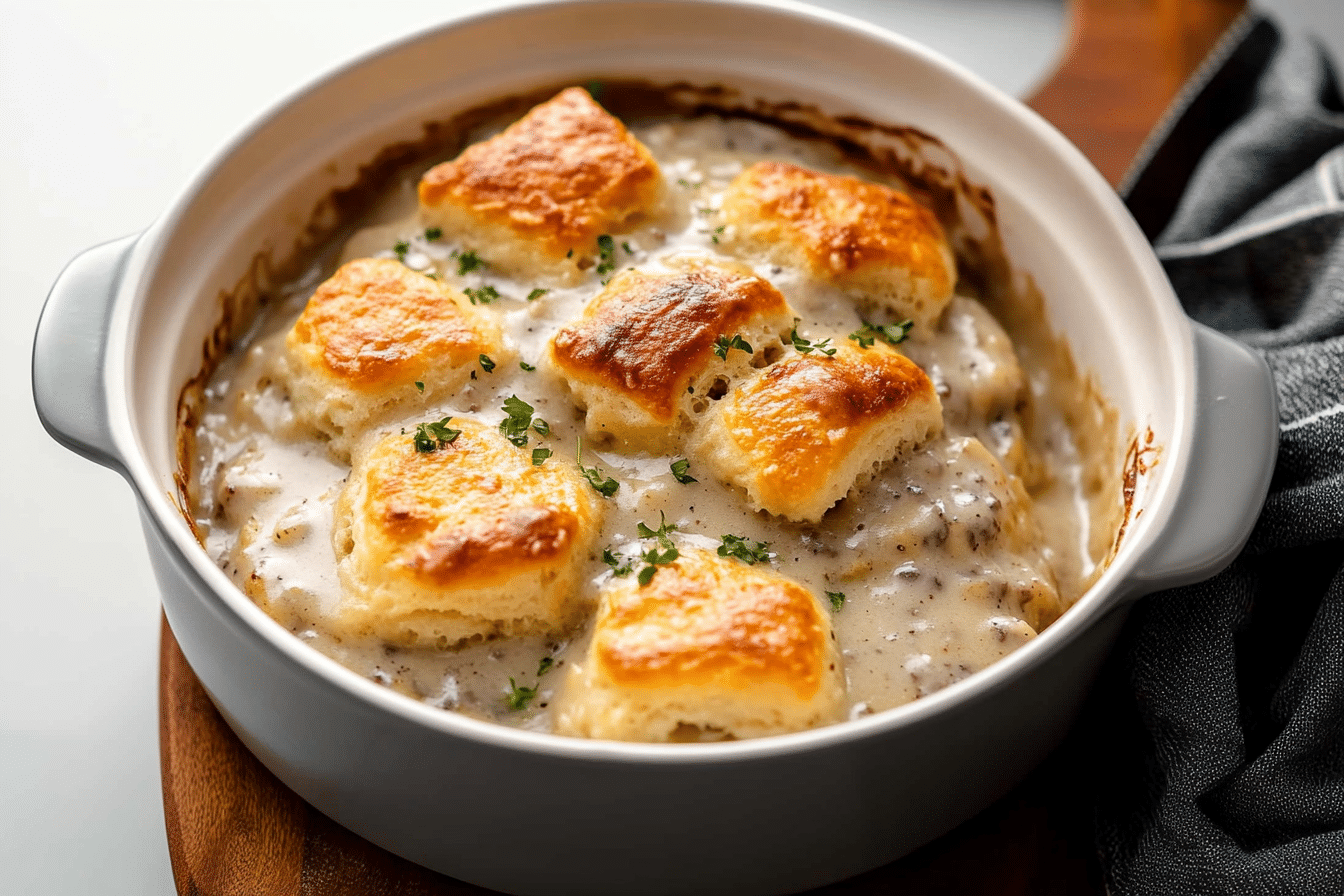 Biscuit and Gravy Casserole