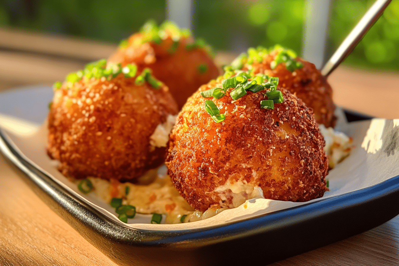 Cheesy Loaded Potato Balls