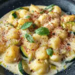 Caramelized Courgettes in Creamy Gnocchi