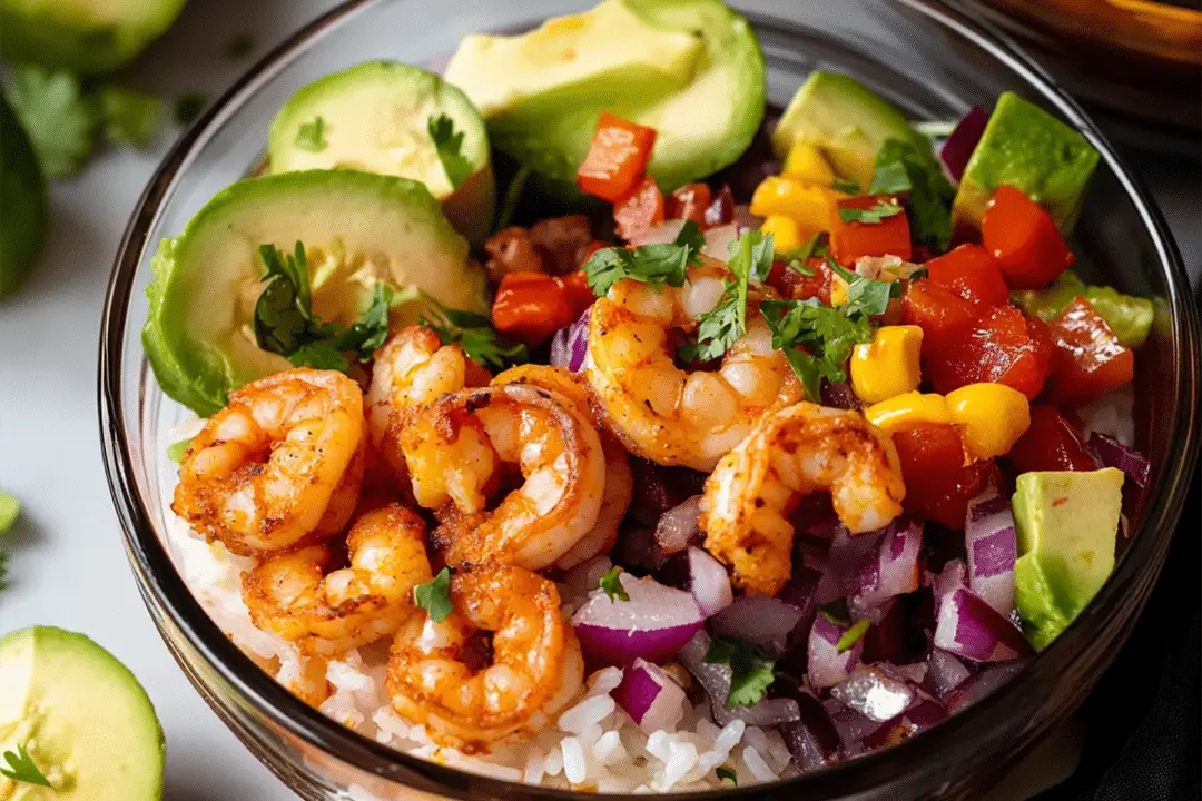 Shrimp Taco Rice Bowl