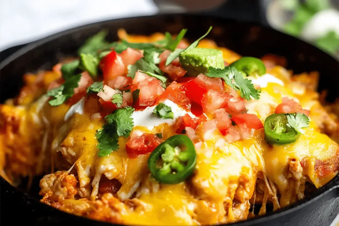 Cheesy Keto Mexican Chicken Skillet
