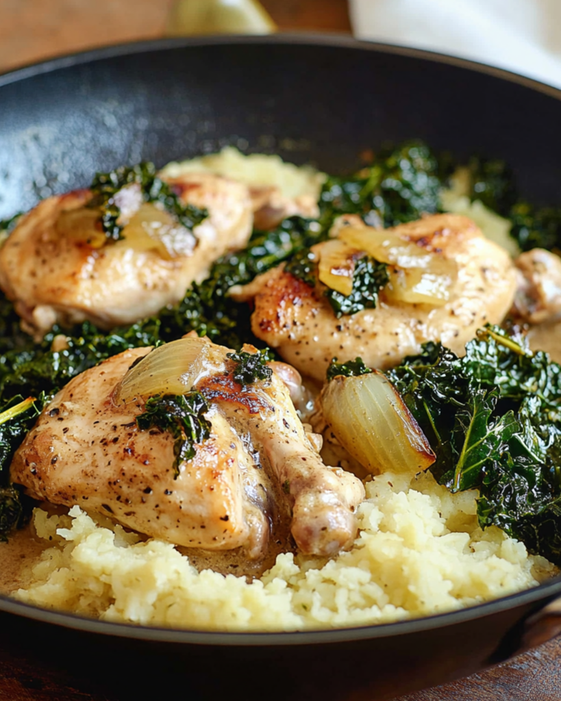 Dijon Chicken Skillet with Kale