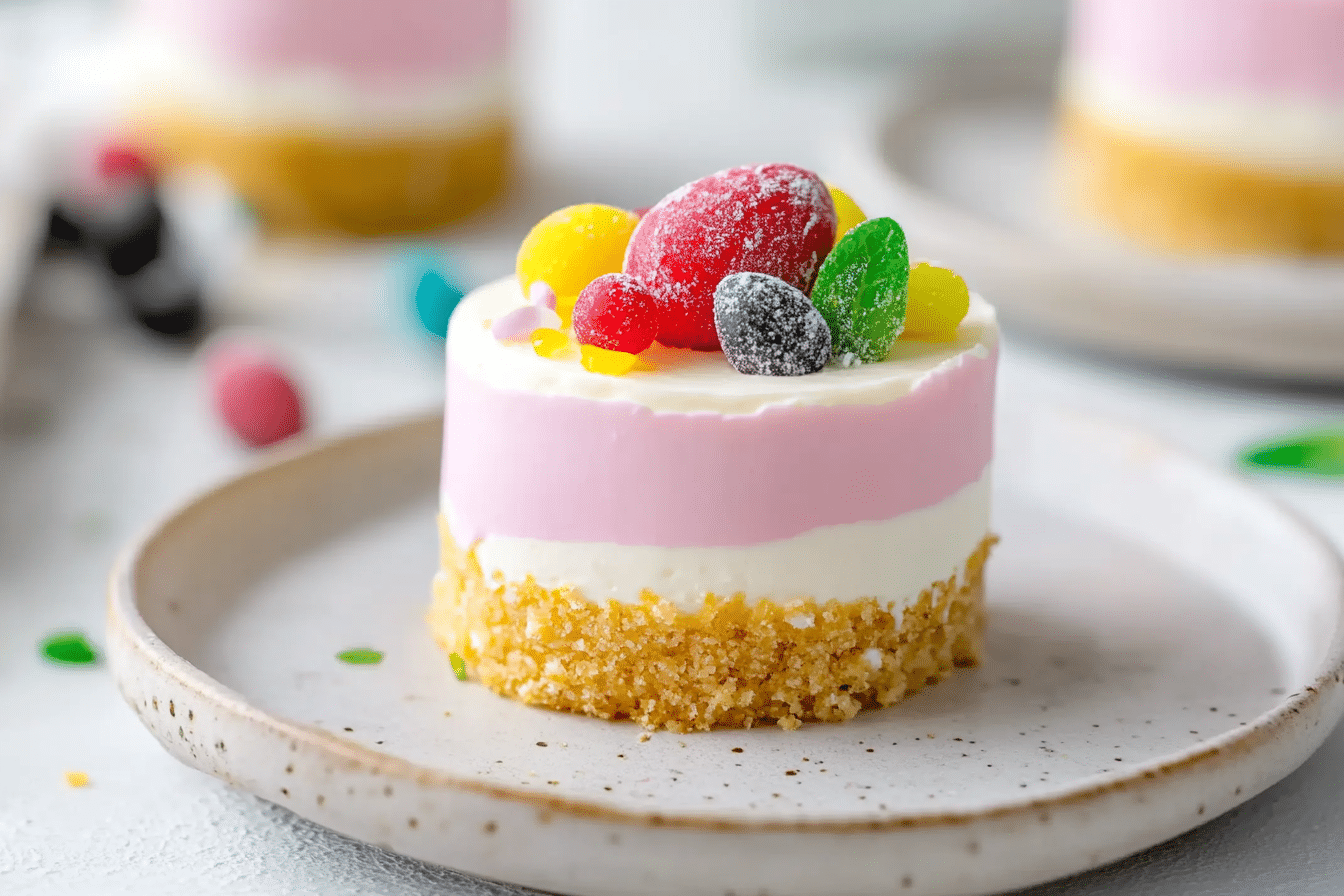Easter No Bake Mini Cheesecakes