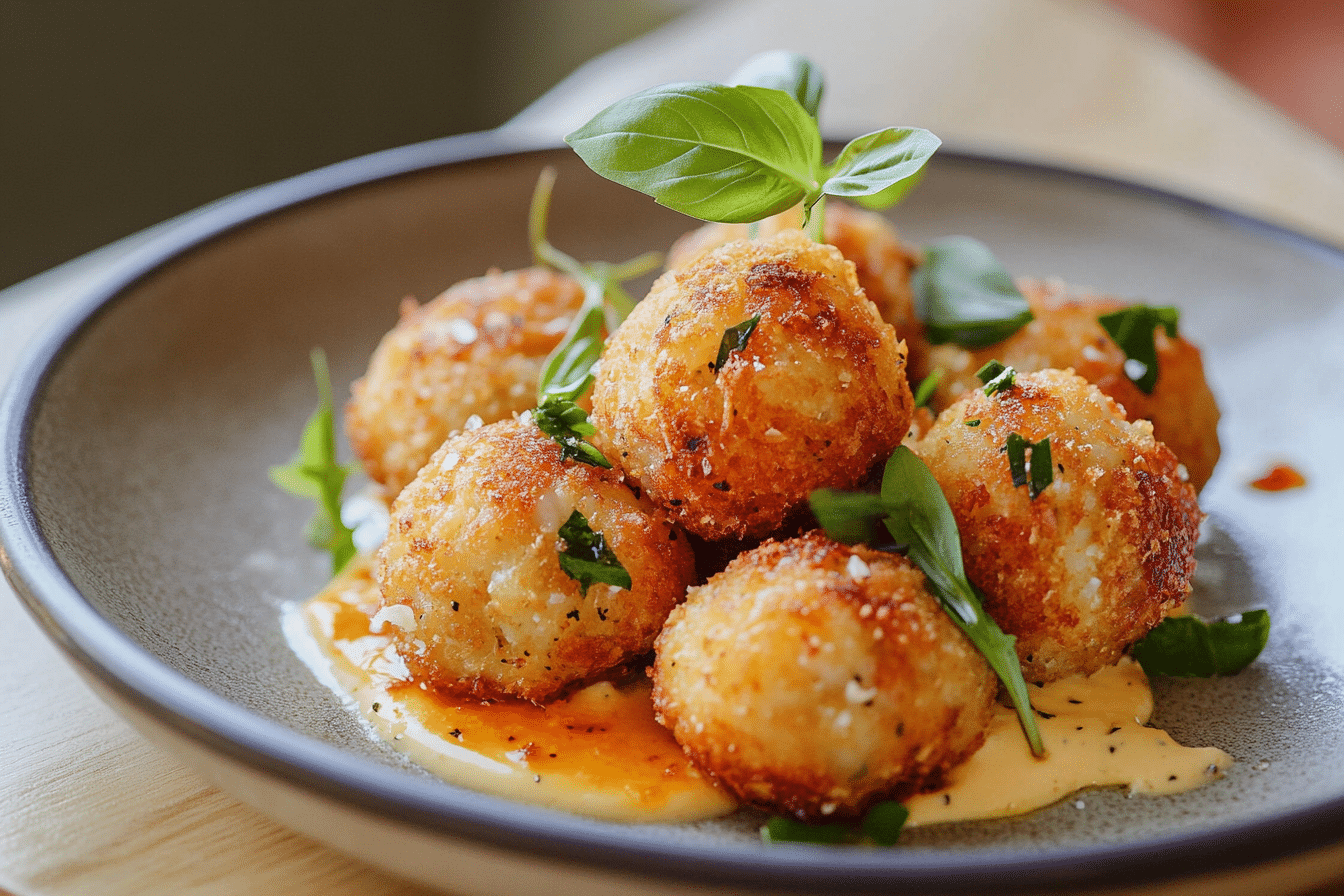Cheesy Cod Fish Balls