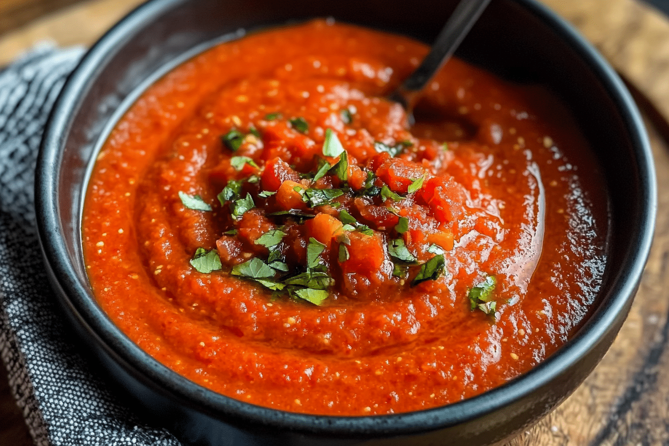 No-Cook Roasted Red Pepper Sauce