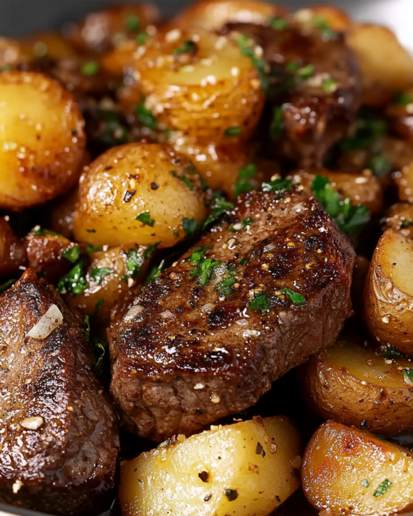 Garlic Butter Steak and Potatoes