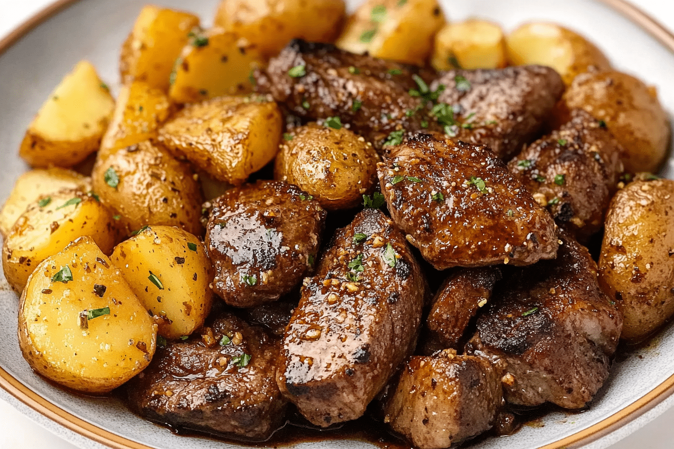 Garlic Butter Steak and Potatoes
