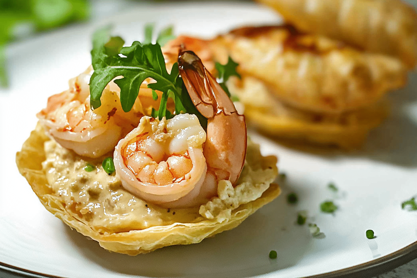 Elegant Shrimp Newburg in Puff Pastry Shells
